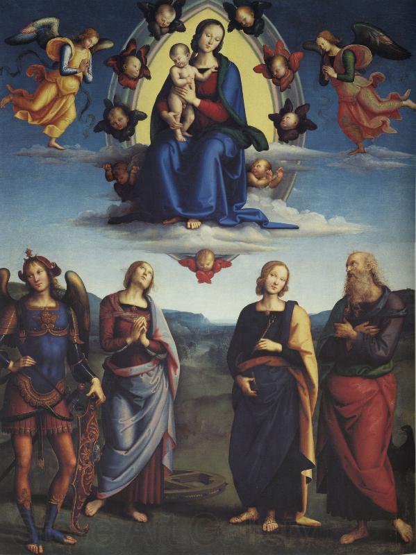 Pietro Perugino Vallombrosa Altarpiece Norge oil painting art